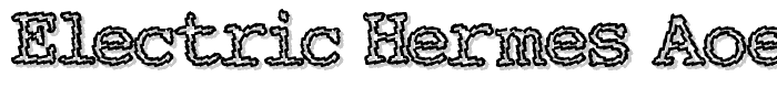 Electric Hermes AOE Charge font